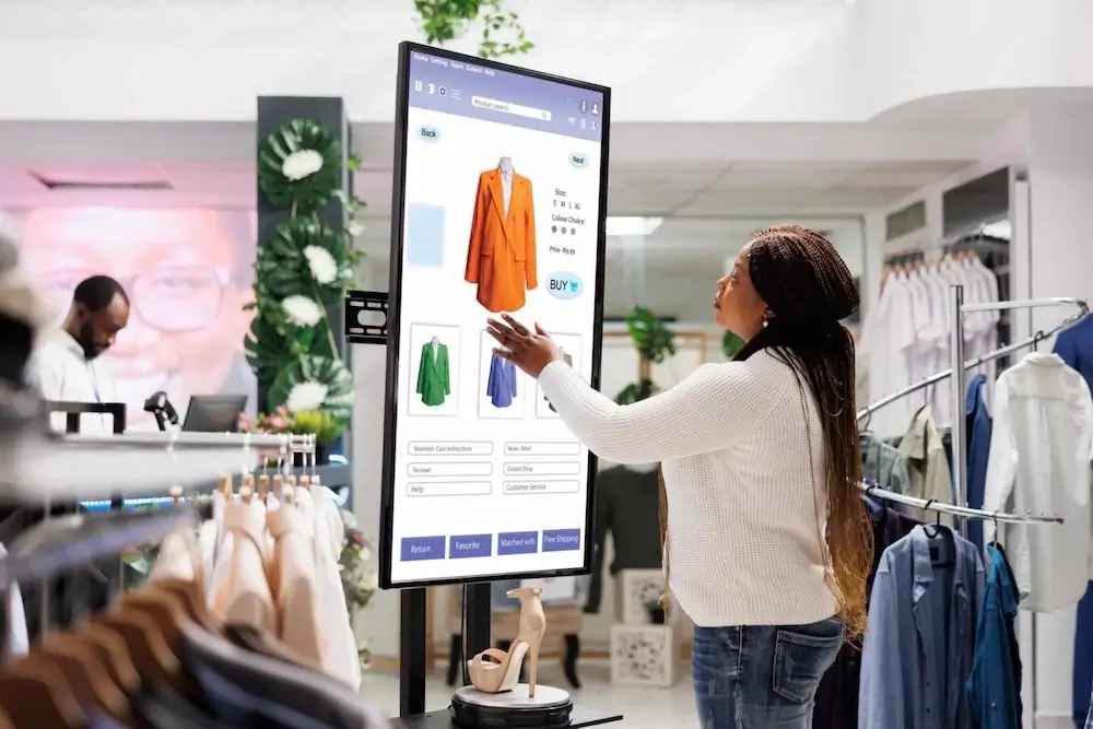 woman-buyer-selecting-clothes-board
