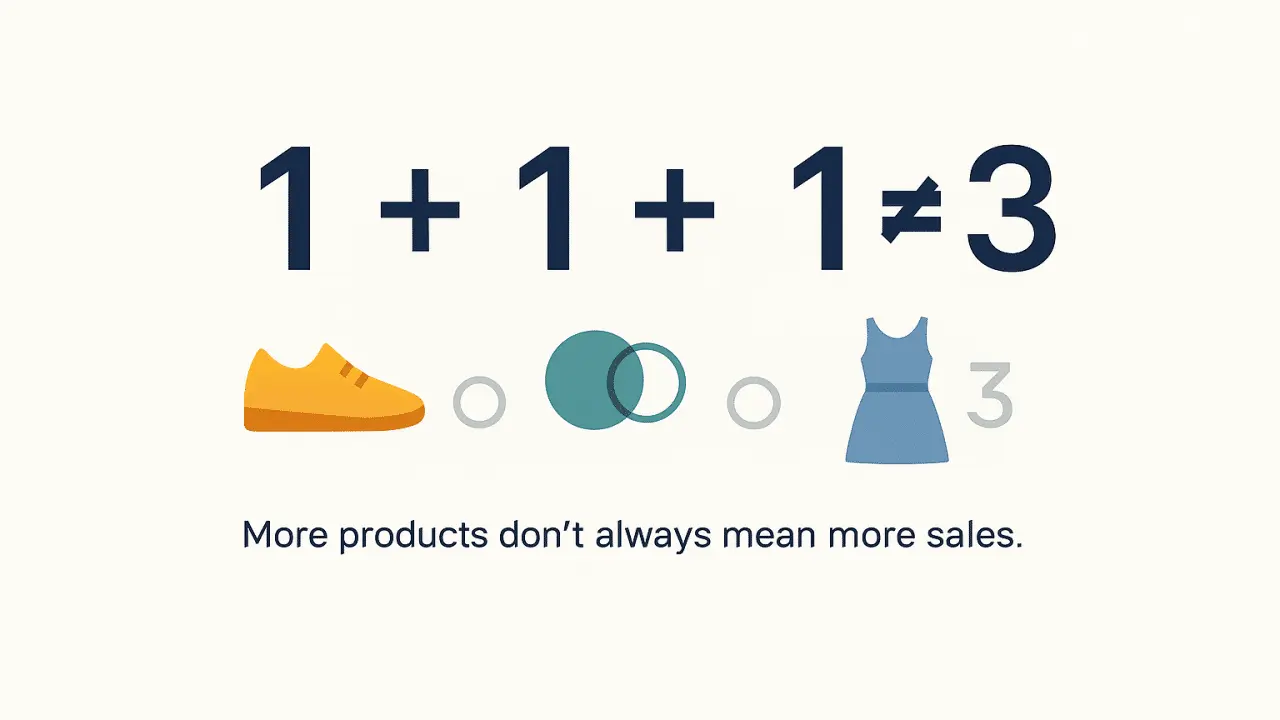 More products don't always mean more sales